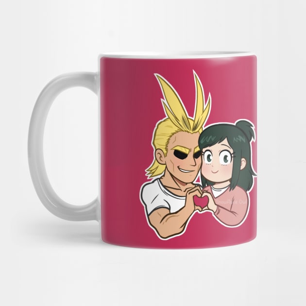 All Might & Inko dual design (Pink Version) by SnowflakeOwl